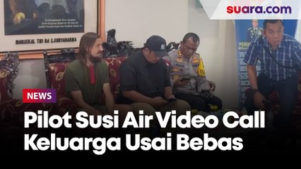 Pilot Susi Air Philip Mehrtens video call dengan istri dan keluarga usai bebas dari sandera OPM