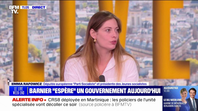 Futur gouvernement de Michel Barnier: Emma Rafowicz (PS) dénonce une hérésie politique