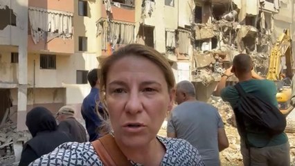 Nel quartiere di Beirut dove è morto il comandante di Hezbollah, Aqil: soccorritori ancora al lavoro