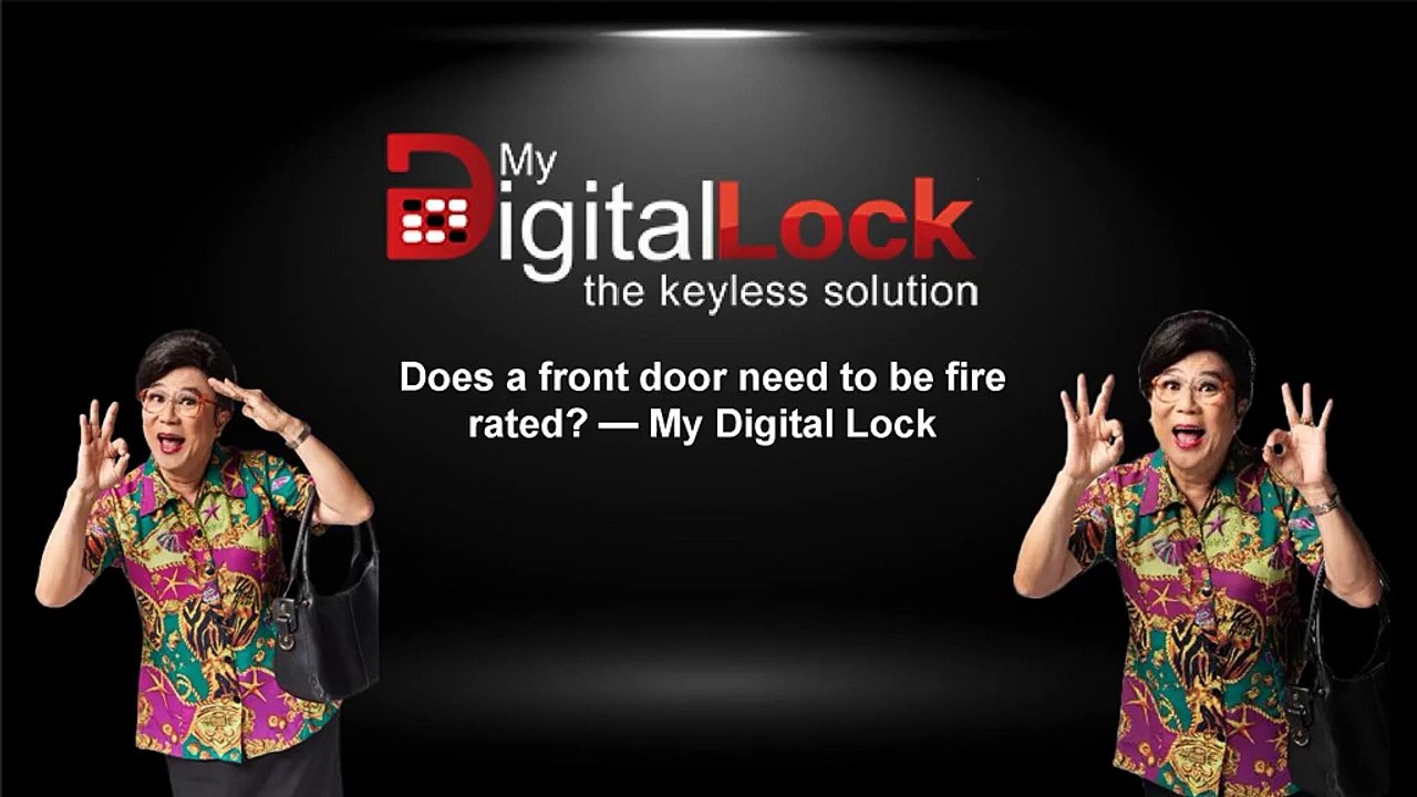 Does a front door need to be fire rated — My Digital Lock