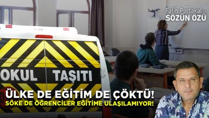ÜLKE DE EĞİTİM DE ÇÖKTÜ! SÖKE DE ÖĞRENCİLER EĞİTİME ULAŞILAMIYOR!