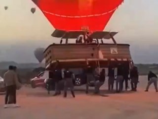 Kapadokya'da ilginç kaza
