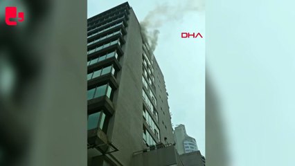 Şişli'de rezidansların bulunduğu 10 katlı binada yangın