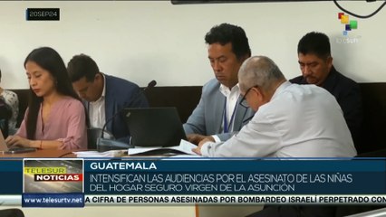 En Guatemala intensifican audiencias por asesinatos de niñas