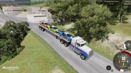 BEAMNG.DRIVE - LIVRAISON DE 3 VÉHICULES - NON COMMENTÉ _ VF