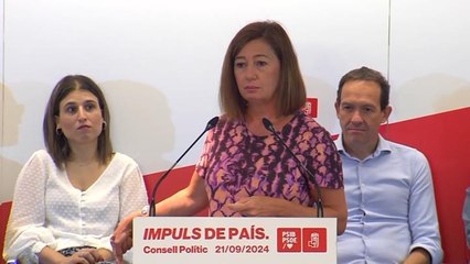 Armengol critica que Prohens renuncie al debate bilateral sobre financiación