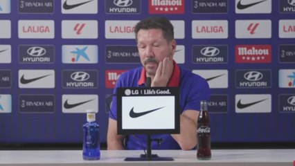 El ‘palito’ de Simeone a la prensa que acabó entre risas en la rueda