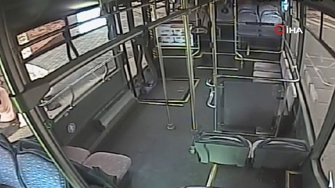 Oksijen tüpüyle otobüse bindi, facianın eşiğinden dönüldü