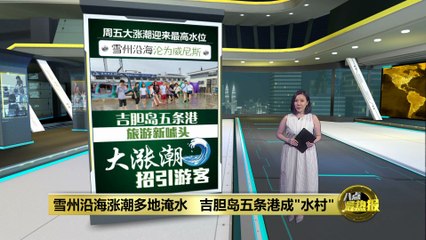 周五吉胆岛和五条港迎来年度最高水位，游客纷纷体验壮观涨潮🌊