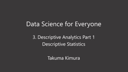 Data Science for Everyone 3-1 What is EDA?