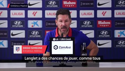 Simeone sur Lenglet et la concurrence : “Il travaille beaucoup”