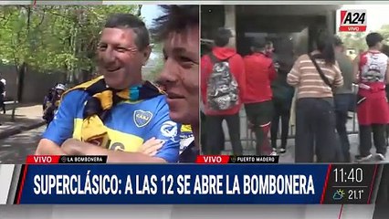 ⚽ RIVER - BOCA: LOS HINCHAS SE PREPARAN PARA EL SUPERCLÁSICO