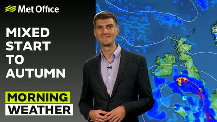 Met Office Morning Weather Forecast 22/09/24 - Heavy rain across the south