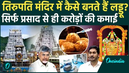 Tirupati Laddu Controversy:मंदिर में कैसे बनता प्रसाद? सिर्फ प्रसाद से करोड़ों की कमाई  |वनइंडिया
