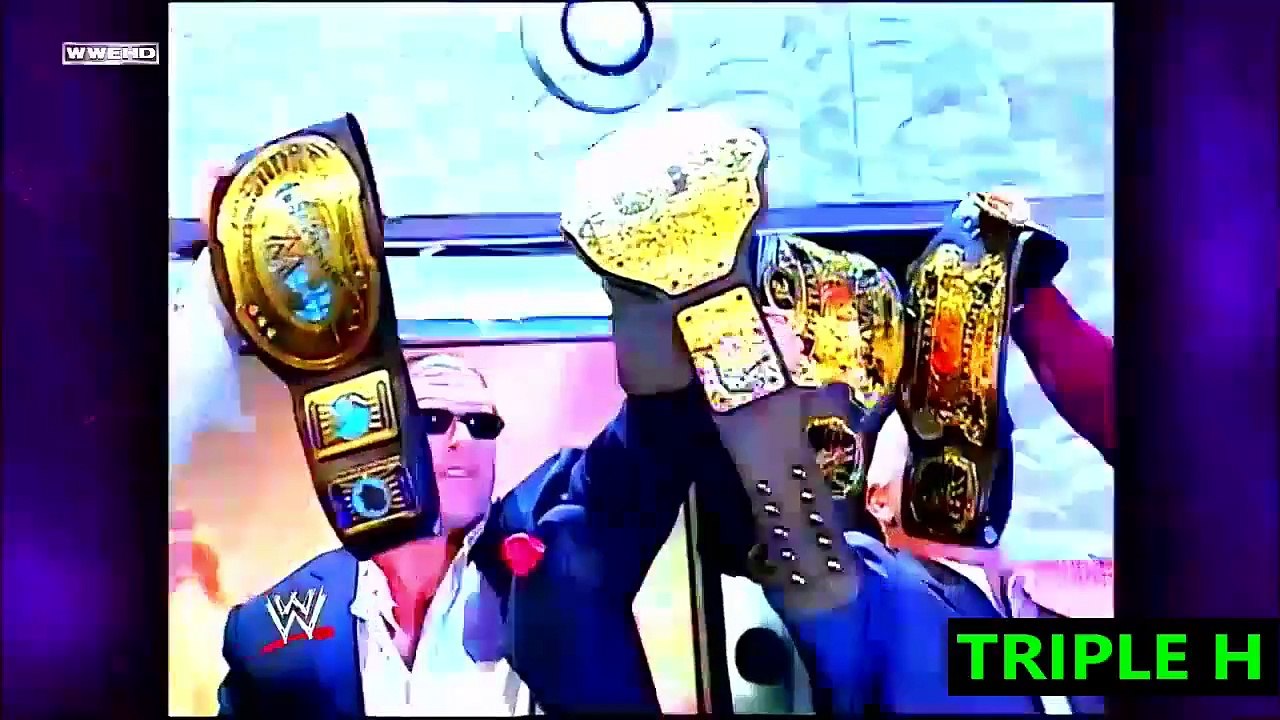 WWE TRIPLE H wrestler of the Decade 2000 to 2009 WWE video HD.
