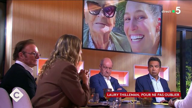 Laury Thilleman a été chamboulée par les images de sa grand-mère sur le plateau de C à vous .