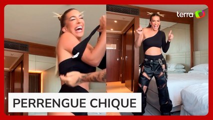 Lore Improta estoura roupa ao se arrumar para o Rock in Rio