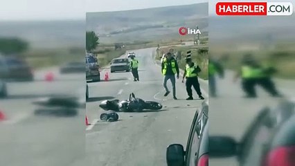 Ankara'da Motosiklet Sürücüsü Akaryakıt Tankerine Çarptı: Ağır Yaralı