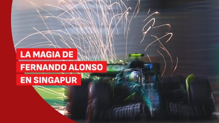 Fernando Alonso y su magia en Singapur: 'El Nano' sonríe de nuevo.