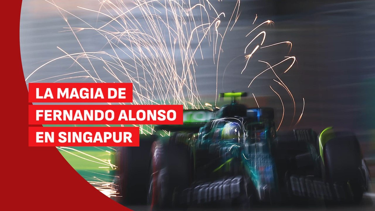 Fernando Alonso y su magia en Singapur: 'El Nano' sonríe de nuevo.