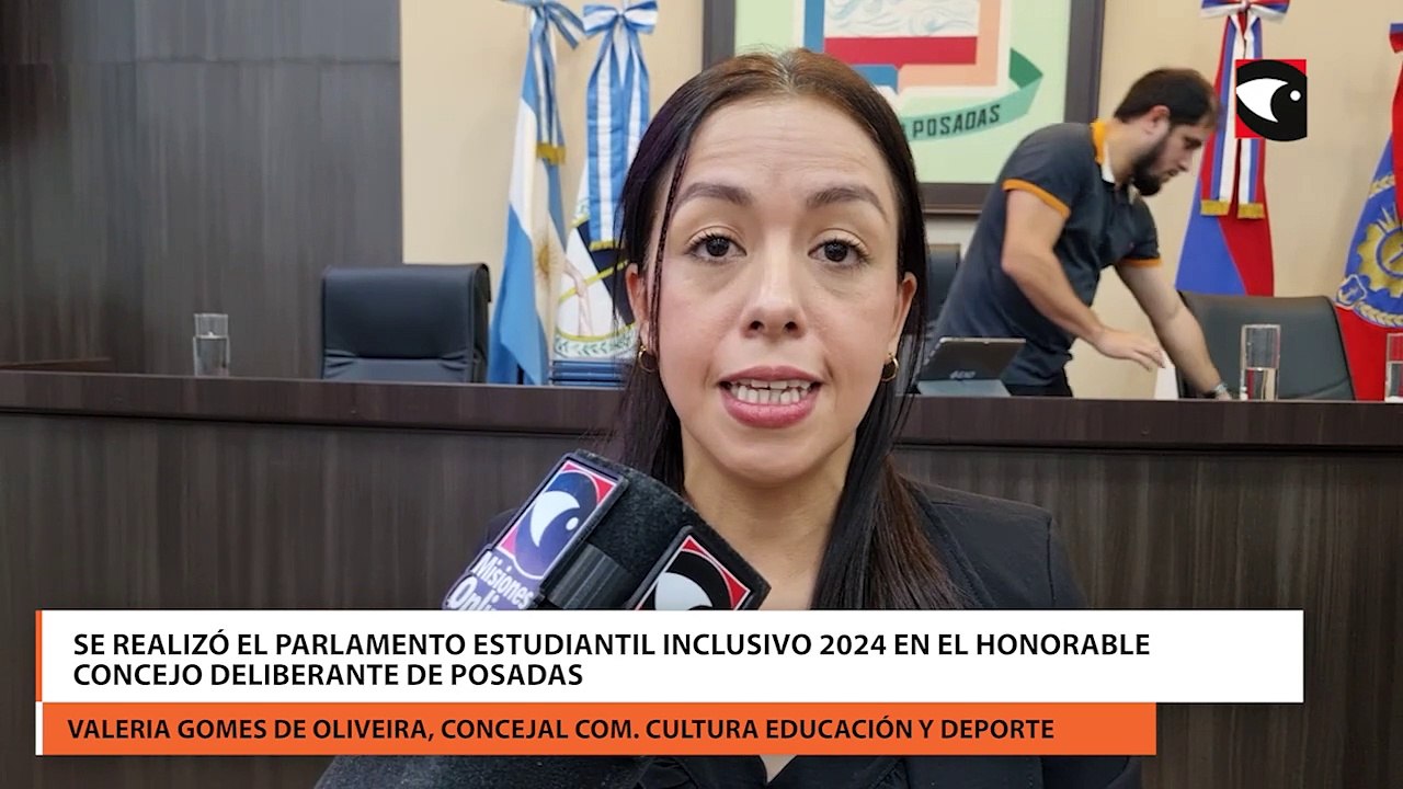 Se realizó el Parlamento Estudiantil Inclusivo 2024 en el Honorable Concejo Deliberante de Posadas