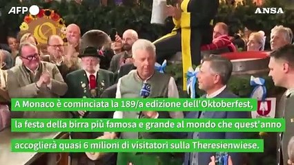 Oktoberfest: al via la  festa della birra a Monaco