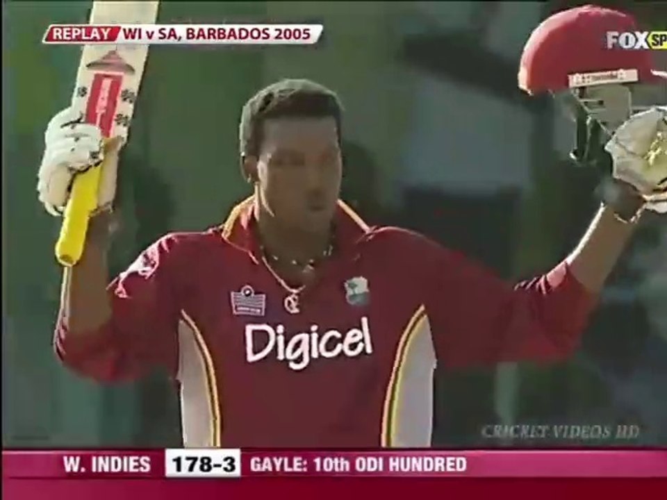 Chris Gayle 132 vs South Africa 3rd Odi 2005 at Barbados _HD
