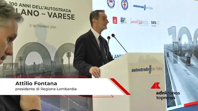 Mobilità, Fontana (Regione Lombardia): “Celebriamo non solo la prima autostrada ma anche la visione di un territorio”