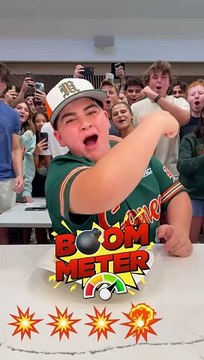 The College BOOM! Meter‼️ #food #college #miami #father #son #family #fun #bigjustice #boom