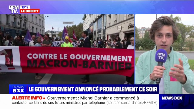 Manifestations contre le gouvernement Barnier: Il y a une lutte de fond contre Emmanuel Macron, contre ce déni démocratique , affirme Manès Nadel (Union syndicale lycéenne)