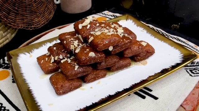 مطبخ ام وليد حلوة معسلة بدون بيض طرية و بنينة بطريقة سهلة
