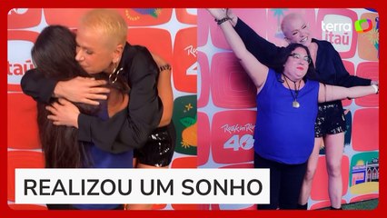 'Que Xou da Xuxa é esse?': Fã encontra Xuxa no Rock in Rio e recria meme