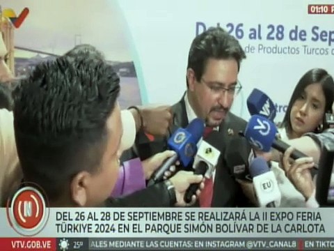 II ExpoFeria Türkiye-Venezuela 2024 se realizará del 26 al 28 de septiembre en Caracas
