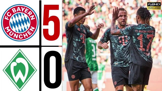 Bayern Münich Vs Werder Bremen (5-0) Highlights | bundesliga | Michael Olise Goal ,Harry Kane, Musiala