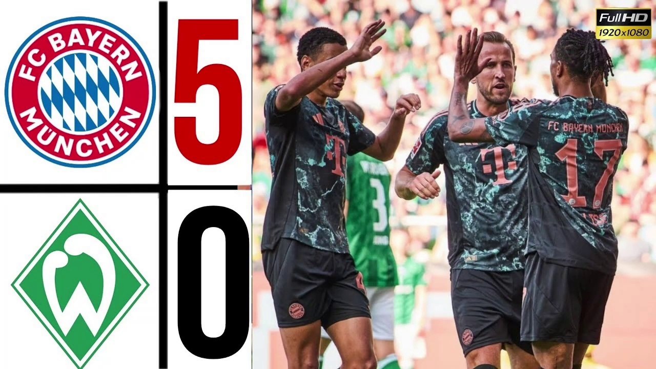 Bayern Münich Vs Werder Bremen (5-0) Highlights | bundesliga | Michael Olise Goal ,Harry Kane, Musiala