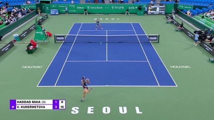 Séoul - Haddad Maia écarte Kudermetova et file en finale