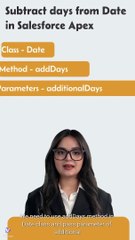 How To subtract days from Date in Salesforce Apex #howtosalesforce #salesforce #howto