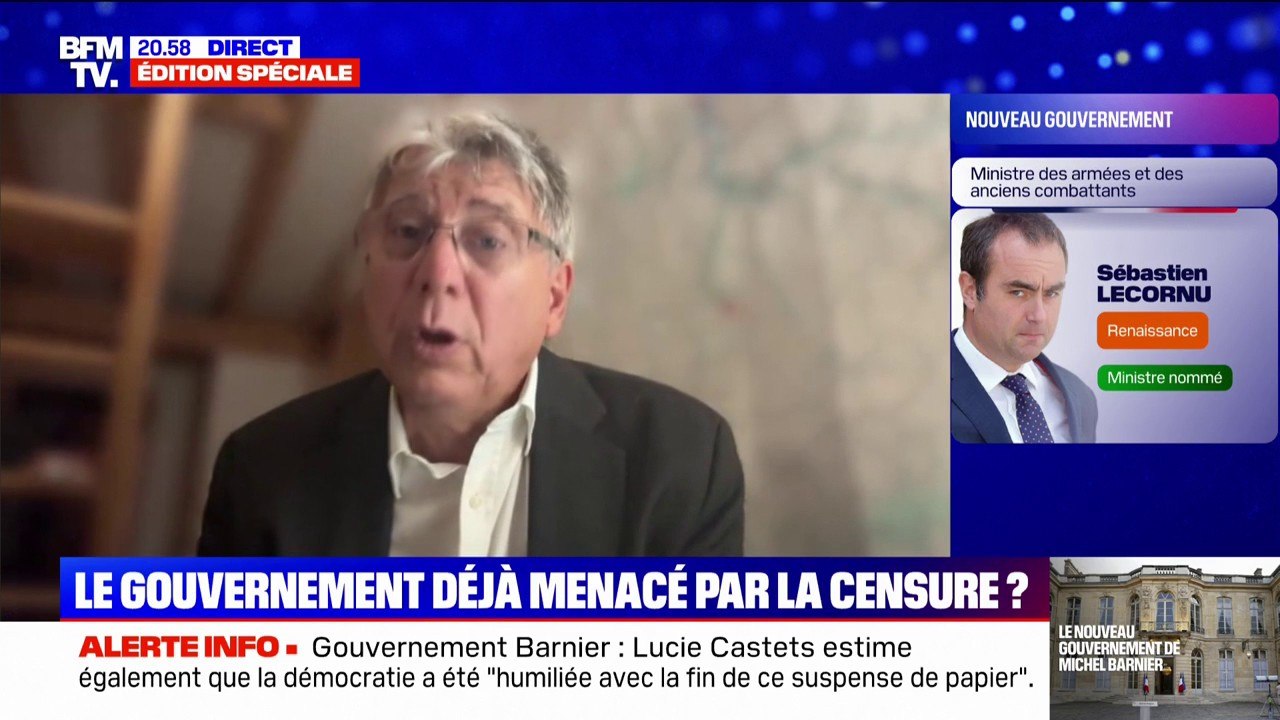 Éric Coquerel (LFI) fustige Emmanuel Macron "C'est lui qui s'est mis aux mains du Rassemblement National(...)oui on va déposer une motion de censure"