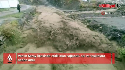 Van'da sağanak hayatı olumsuz etkiledi
