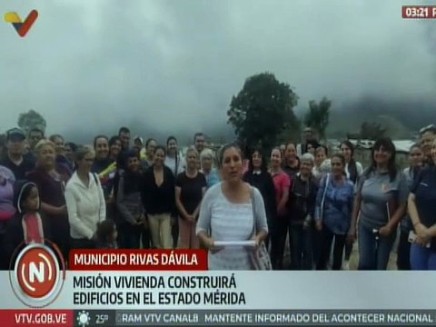 Mérida | Misión Vivienda iniciará construcción de edificios en el mcpio. Rivas Dávila