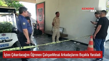 Antalya'da İşten Çıkartılacağını Duyunca Çalışma Arkadaşlarını Bıçakladı