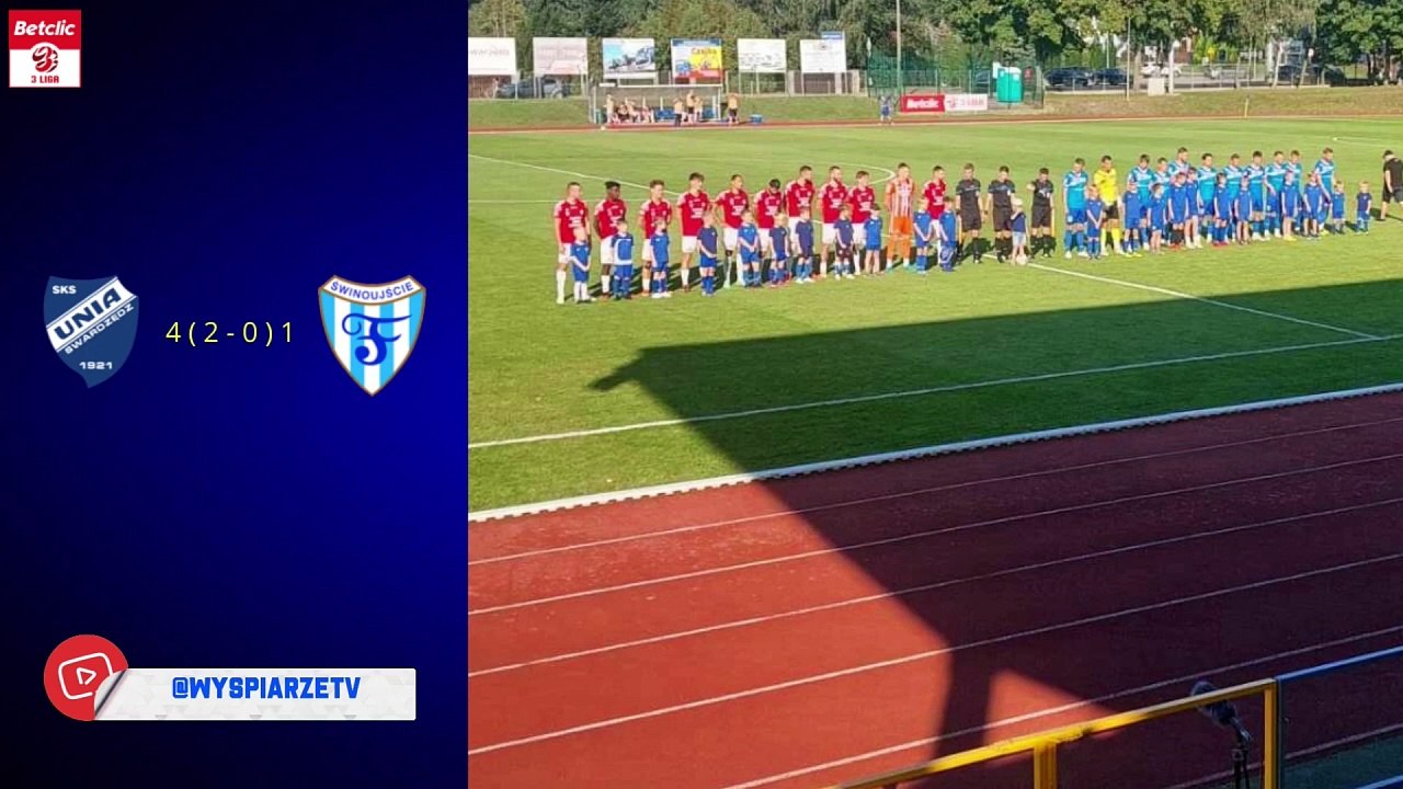 Skrót meczu Unia Swarzędz 4 - 1 ( 2 - 0 ) Flota Świnoujście