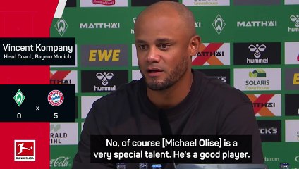 'A very special talent' - Kompany heaps praise on Olise