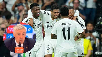 Ancelotti y su peculiar análisis del Real Madrid 4-1 Espanyol: "Ha sido un partido rock and roll"