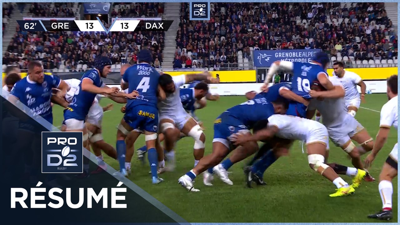 PRO D2 Saison 2024-2025 J04 - Résumé FC Grenoble Rugby – US Dax