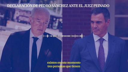 El audio de Pedro Sánchez en su interrogatorio por el caso Begoña Gómez: "Es mi esposa"