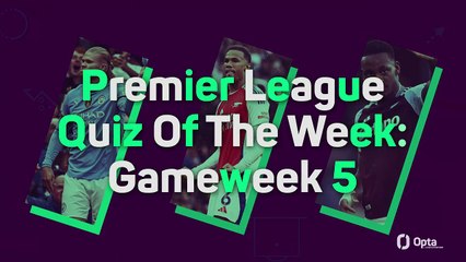 Premier League Quiz of the Week: Gameweek 5 Highlights & Record-Breakers ⚽