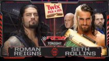 WWE Raw 03.02.2015 - Roman Reigns vs Seth Rollins