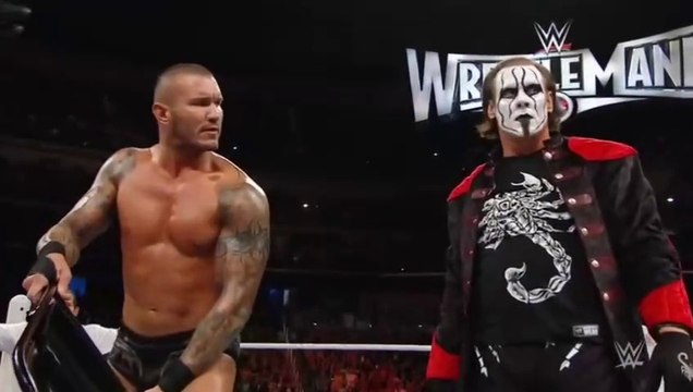 WWE Raw 03.16.2015 - Sting saves Randy Orton from The Authority [Full Segment]