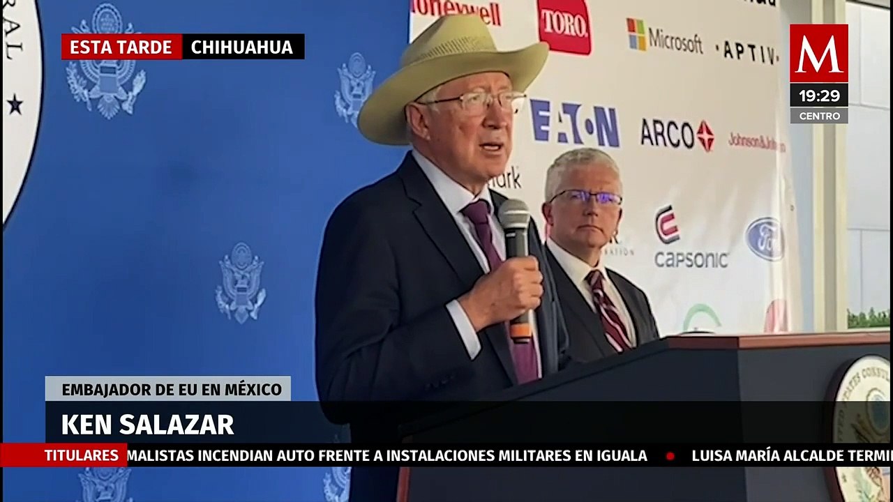 Ken Salazar niega responsabilidad de Estados Unidos en la ola de violencia que atraviesa Sinaloa